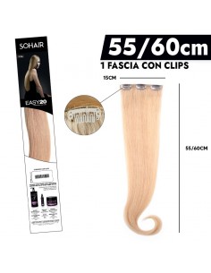 Extension capelli naturali con Clip Easy20 32 Castano Mogano
