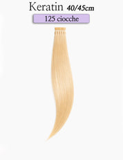 Box Hair Extension Cheratina 125 Ciocche Capelli Naturali Sohair 40-45cm Sohair Hair Extension