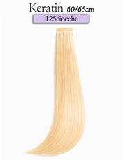 Box Hair Extension Cheratina 125 Ciocche Capelli Naturali Sohair 60-65cm Sohair Hair Extension