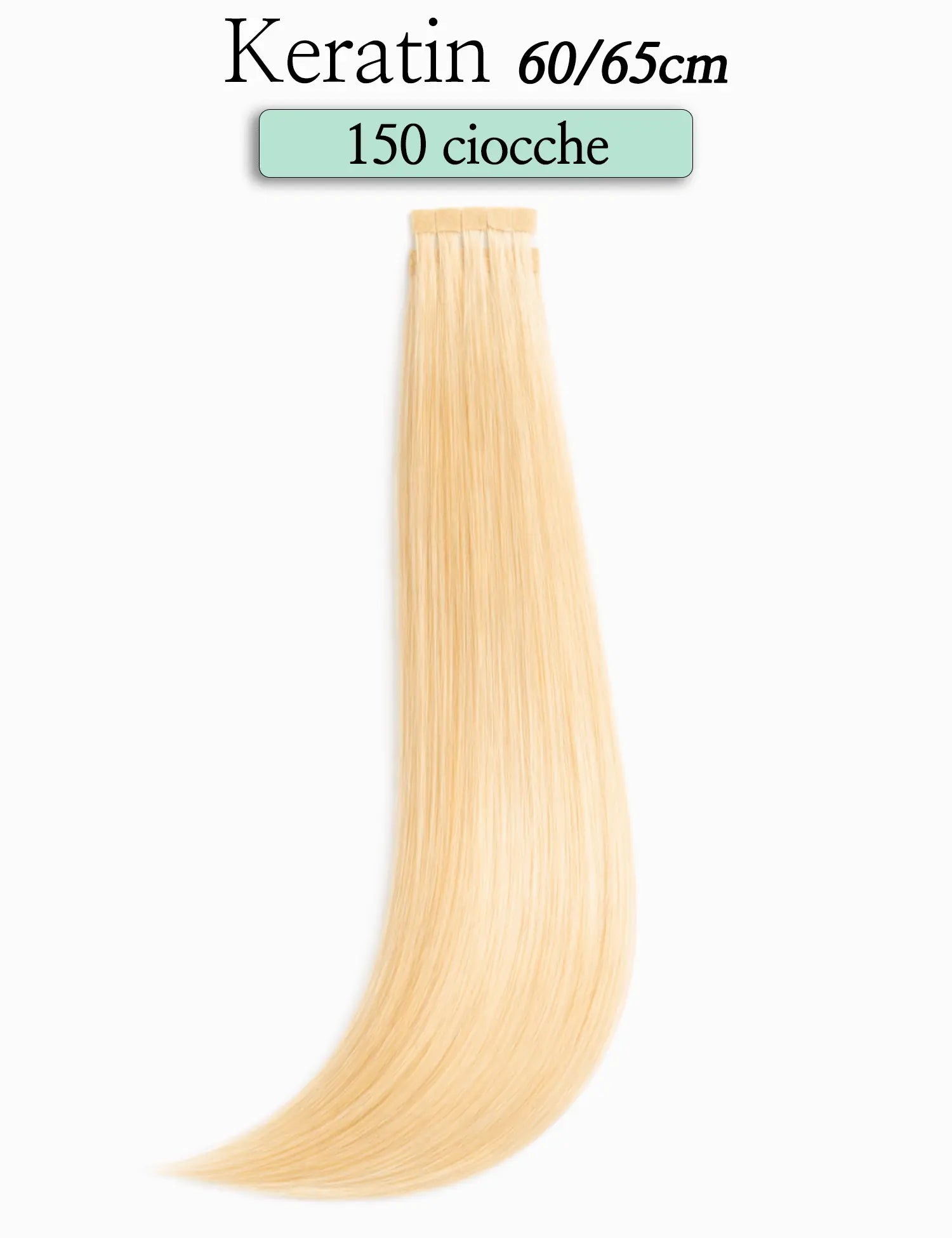 Box Hair Extension Cheratina 150 Ciocche Capelli Naturali Sohair 60-65cm Sohair Hair Extension
