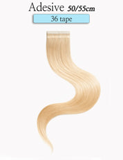 Box 36 Tape Hair Extension Adesive capelli naturali 50/55cm - 60g Sohair Hair Extension