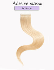 Box 60 Tape Hair Extension Adesive capelli naturali 50/55cm - 100g Sohair Hair Extension