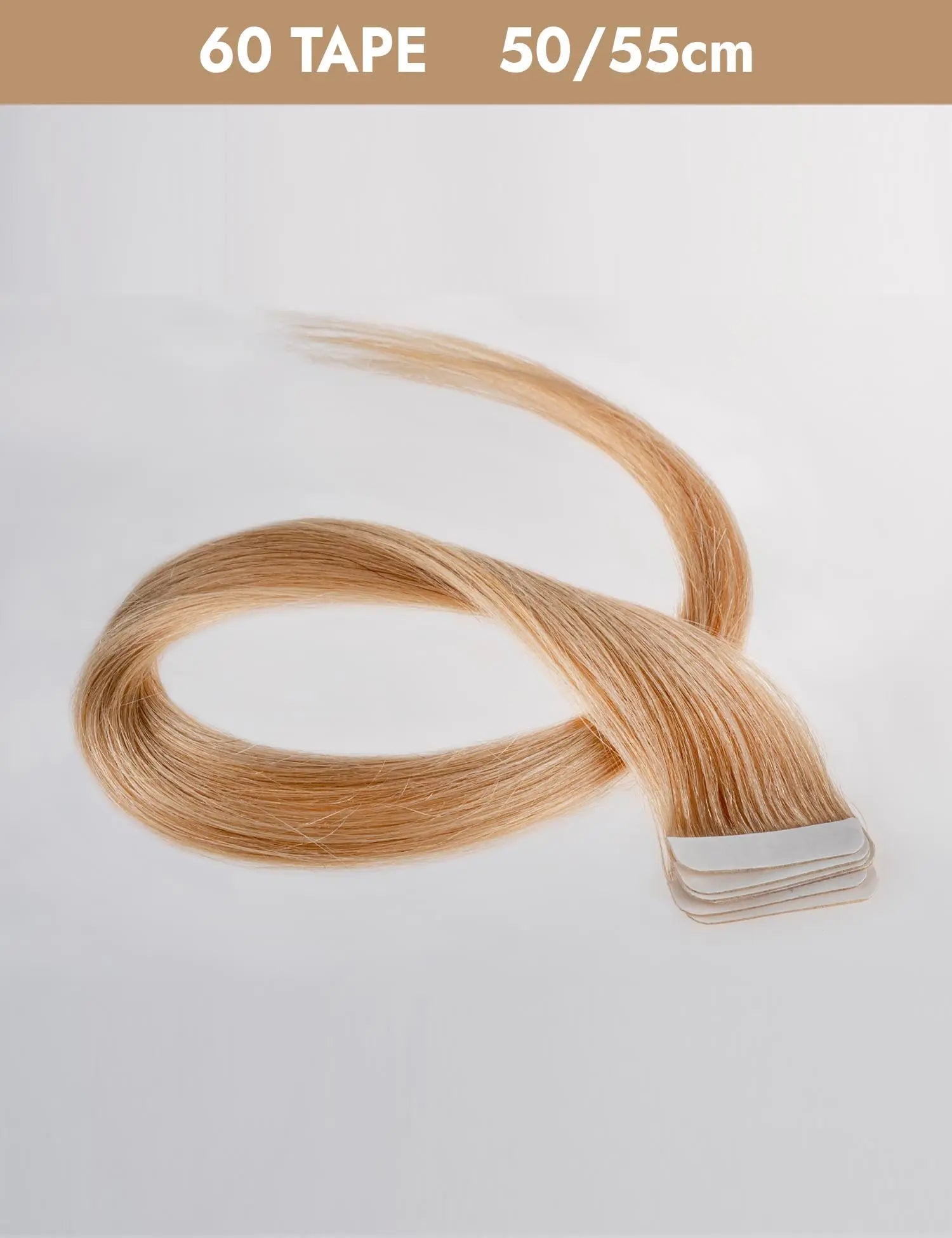 Box 60 Tape Hair Extension Adesive capelli naturali 50/55cm - 100g