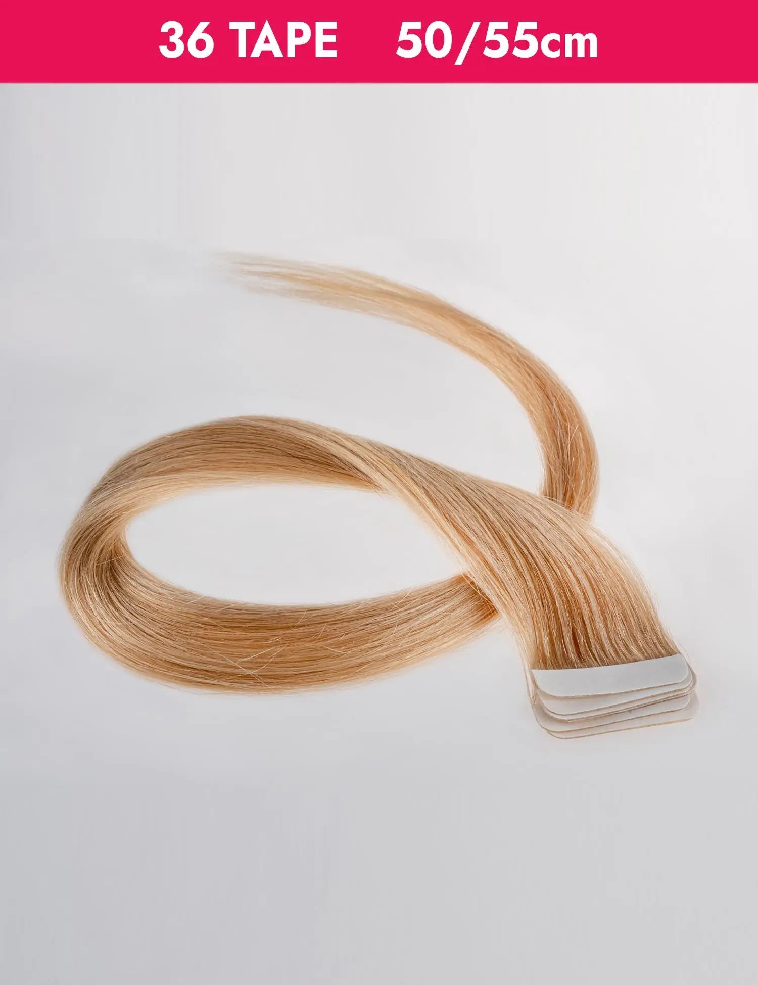 Box 36 Tape Hair Extension Adesive capelli naturali 50/55cm - 60g