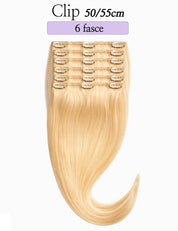 Box 6 bande testa completa Hair Extension con Clip 50/55 cm 105g  - Sohair Sohair Hair Extension