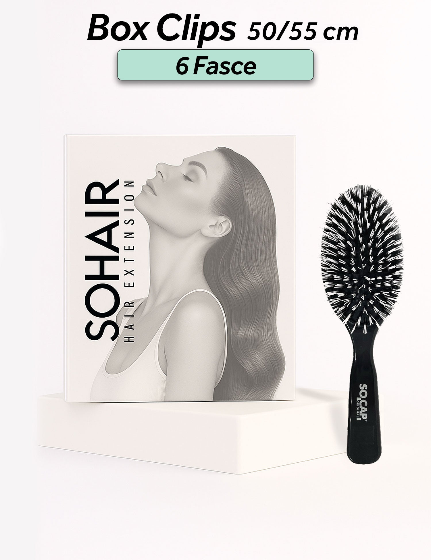 Fasce Per Capelli Con Clip | Nero, Doppia Frangia, Antiscivolo, Per Donne E Ragazze