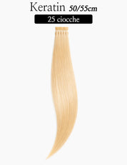 Hair Extension Cheratina Capelli Naturali Sohair Remy's 2002L Lisci 50/55cm - 25 ciocche Sohair Hair Extension