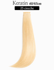 Hair Extension Cheratina Capelli Naturali Sohair Remy's 2002XL Lisci 60/65cm - 25 ciocche Sohair Hair Extension