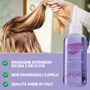 Depolimeratore Solvente Liquido Rimuovi Hair  Extension Per Ciocche con Cheratina