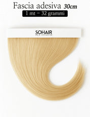 Fascia Hair Extension Adesiva da 1 metro 32 grammi - 30cm con Kit Omaggio Sohair Hair Extension