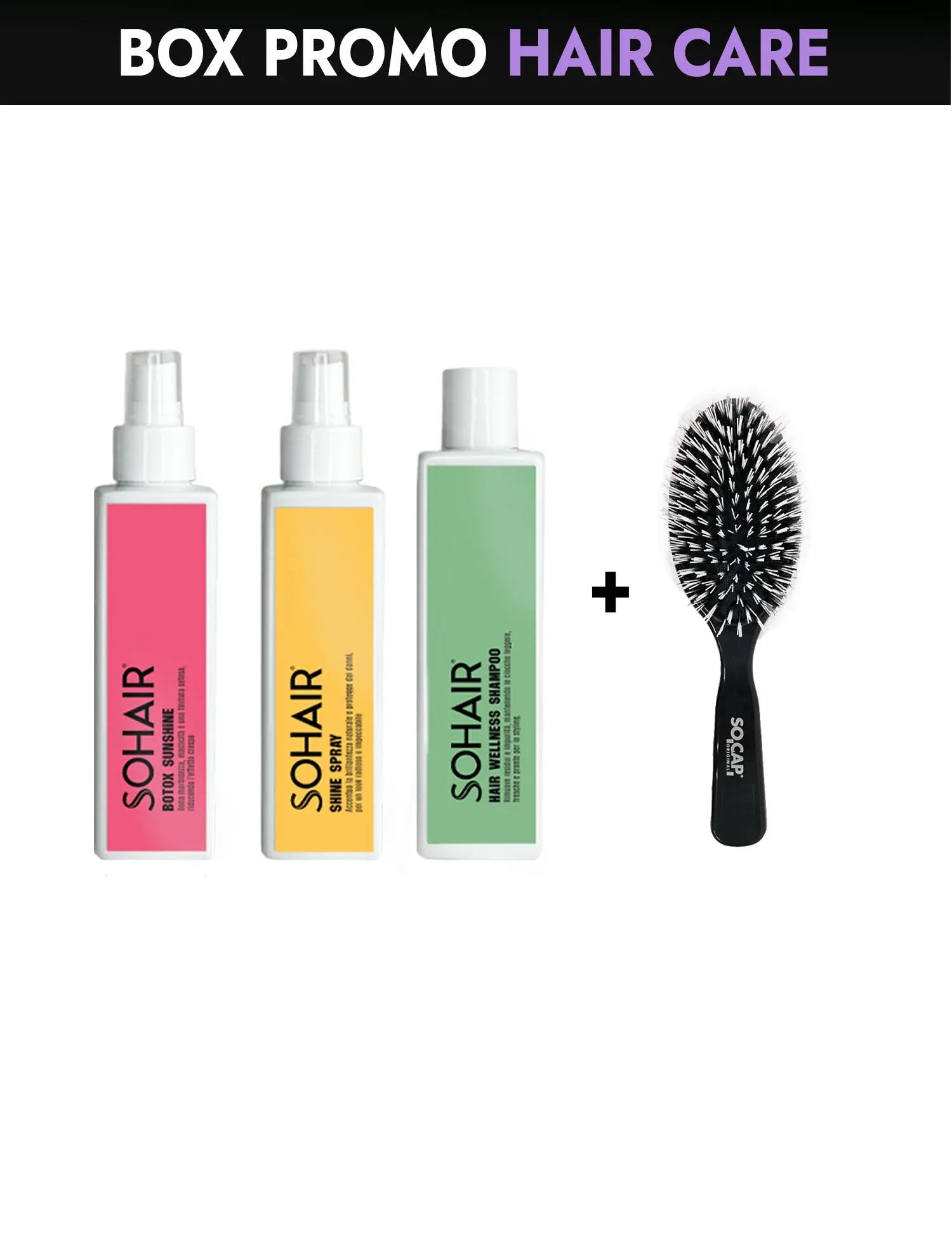 Box Kit Sohair + Spazzola per Hair Extension
