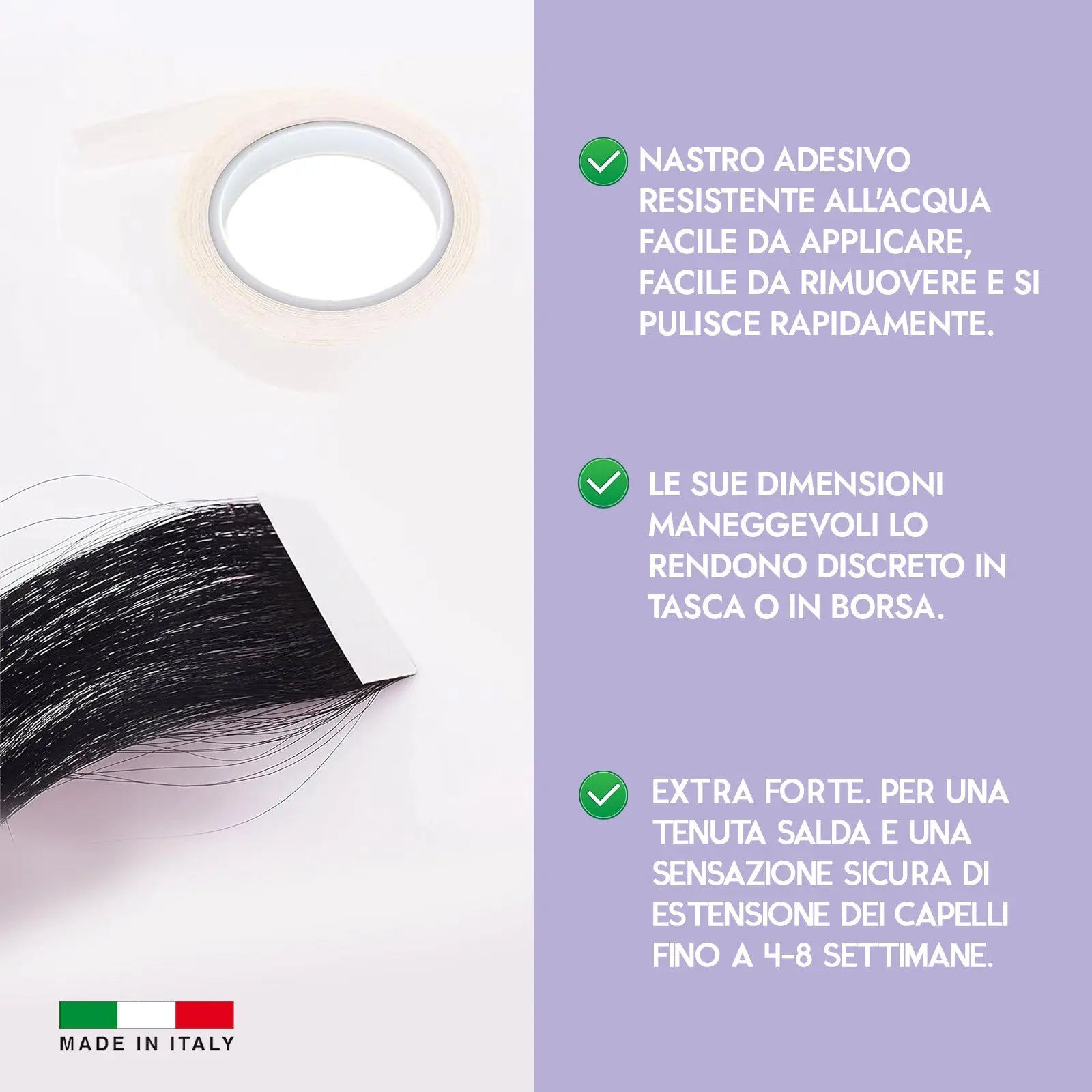 Rotolo Adesivo Di Ricambio Per Hair Extension Adesive Socap - 2 Metri