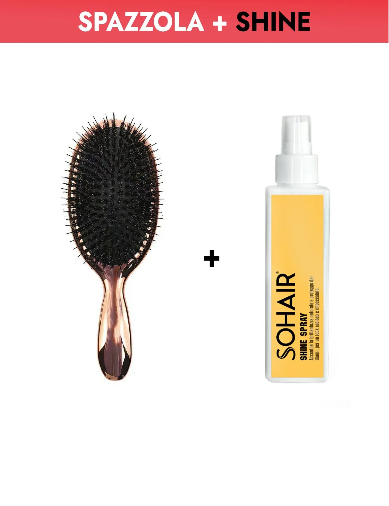 Box Spazzola + Shine Spray Sohair Sohair Hair Extension