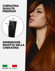 Hair Extension Cheratina Premium Capelli Naturali Sohair Lisci 50cm 0,90g  - 20 ciocche