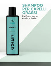 Shampoo per capelli grassi Sohair 250ml - Azione purificante Sohair Hair Extension