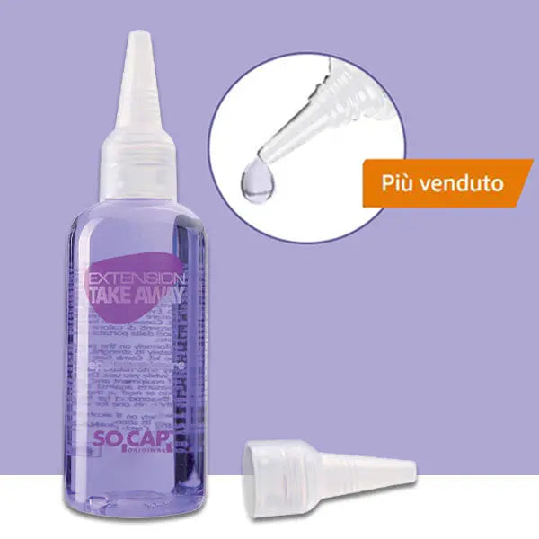 Depolimeratore Solvente Liquido Rimuovi Hair  Extension Per Ciocche con Cheratina