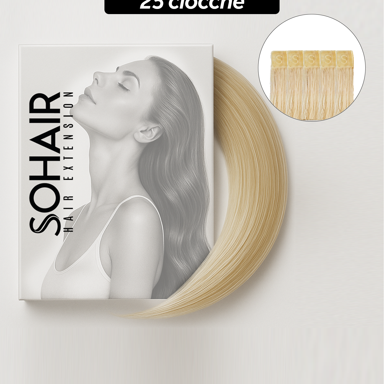 55cm - 25 ciocche Sohair Hair Extension
