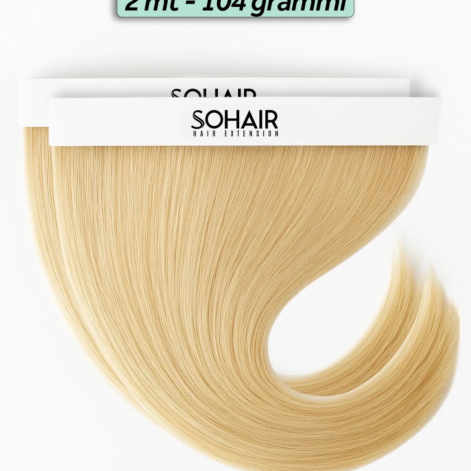 2 Fasce Hair Extension Adesive da 1 metro 104 grammi - 50cm con Kit Omaggio Sohair Hair Extension