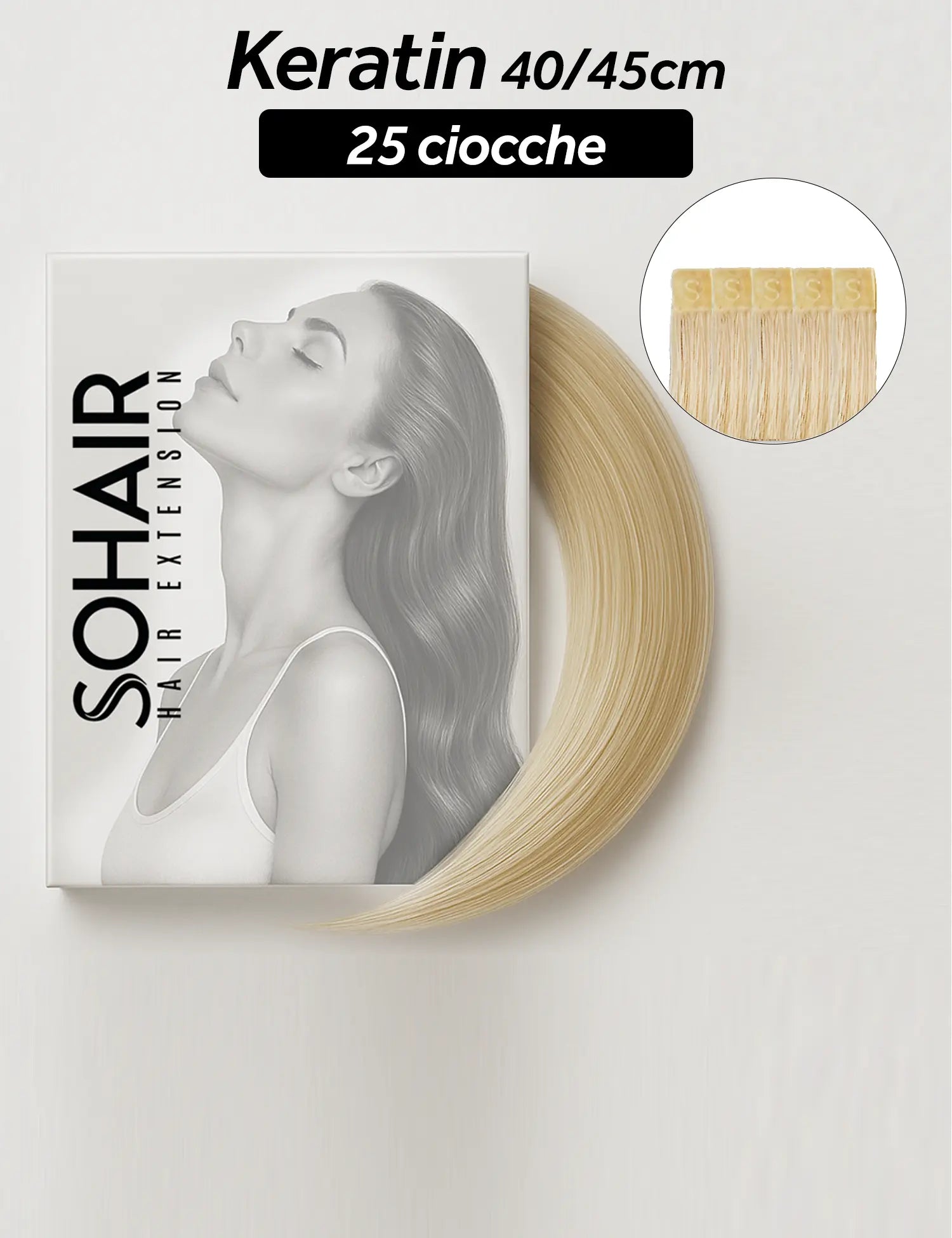 extension con la cheratina