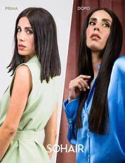 Box Hair Extension Cheratina 150 Ciocche Capelli Naturali Sohair 40-45cm