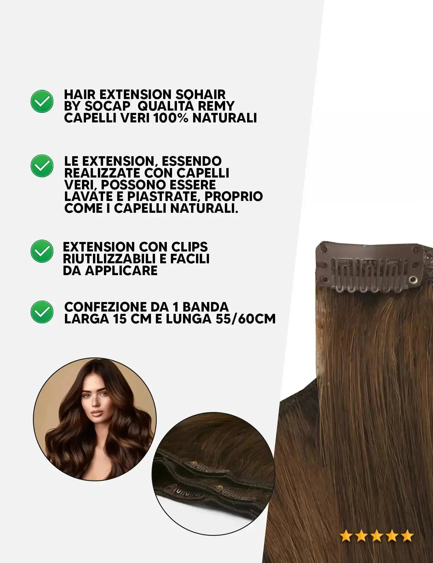 capelli extension clip